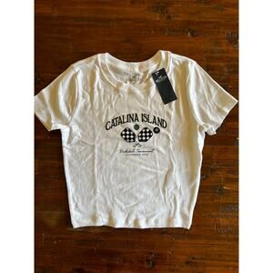 NWT Hollister Baby Tee Pickeball Island XS